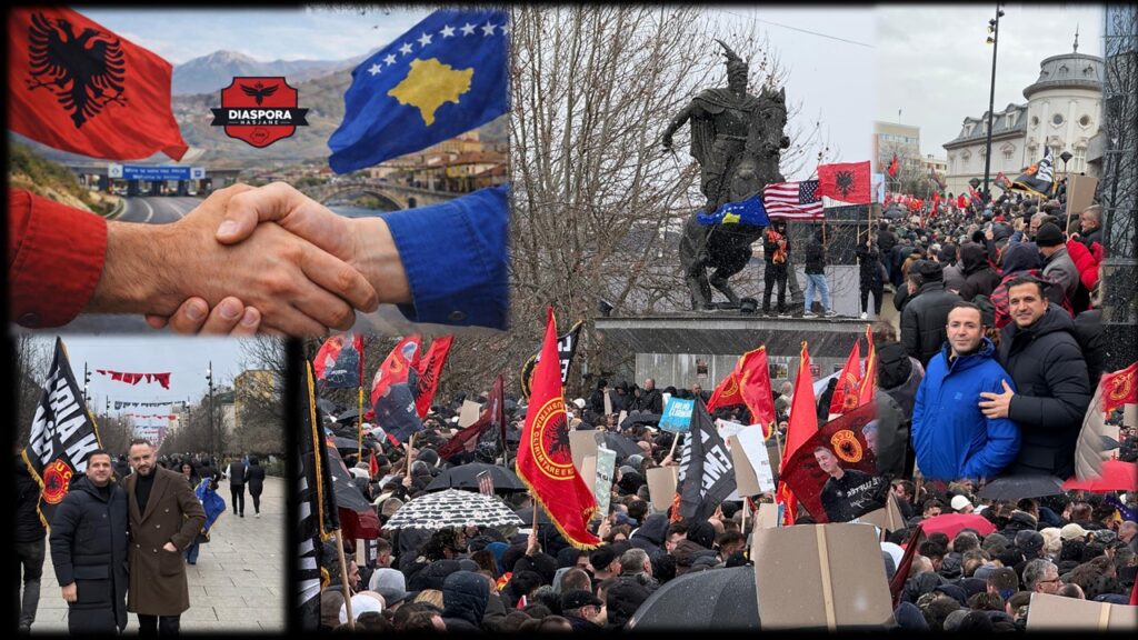 18 VJETORI I PAVARËSISË SË KOSOVËS, DIASPORA HASJANE PJESË E PROTESTËS PËR DREJTËSI NDAJ ISH-KRERËVE TË UÇK-SË