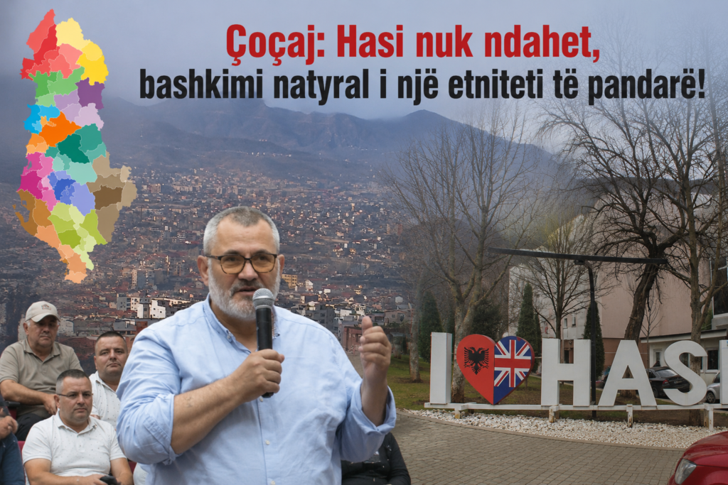 ANTROPOLOGU NEXHAT ÇOÇAJ PARA KOMISIONIT TË REFORMËS TERRITORIALE: HASI NUK NDAHET, BASHKIMI NATYRAL I NJË ETNITETI TË PANDARË